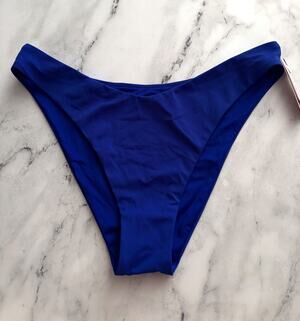 Victoria's Secret Swim Nwt Blue Oar Sexy Brazilian Bikini Bottom XL